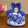 Hall on the kettle "lady", medium, gzhel