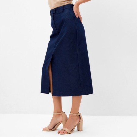 Women's skirt Minaku: Jeans Collection Blue Blue, Rr. 48-2