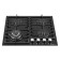 Honing panel Homsair HGG646BK, gas, 4 burners, black