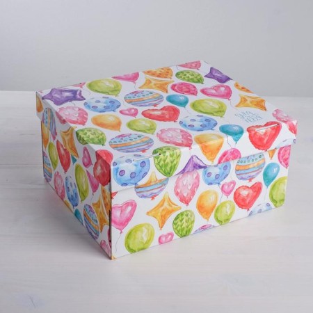 Gift folding box, packaging, “bright balls”, 31 x 25.5 x 16 cm-1