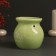 Aroma lamp ceramics "Rejoice yourself" light green 7.2x7.2x7.8 cm