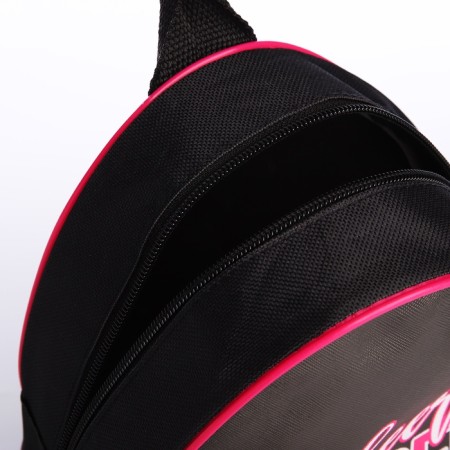 Baby backpack for the girl "Chirling", 23x20.5 cm, lightning department, black color-5