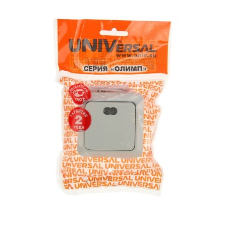 UNIVERSAL Olympus switch, 10 A, 1 key, external, backlight, white-2