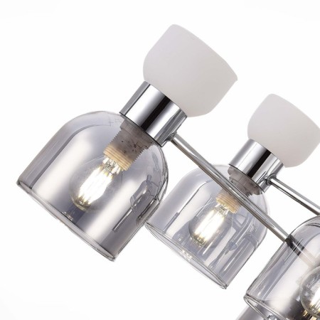Ceiling EVOLUCE lamp. Sle1045-102-06. Vento. 6x40 watts, E14, 63x63x44 cm, chromium color-4