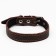 Leather collar with embossing on synthetic winterizer, 55 x 2.5 cm, Osh 35-45 cm, brown