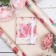 Packaging paper, Kraft white "Flower image", 50 x 70 cm
