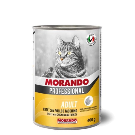 Wet Morando Professional food for cats, a paste with chicken and turkey, 400 g