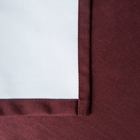 Non -combustible curtain "Eclipsso", size 145 x 280 cm, burgundy color-2