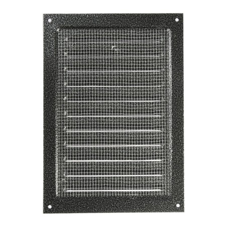 Ventilation grate Zein Lux RM1724SR, 170 x 240 mm, with a grid, metal, silver-4