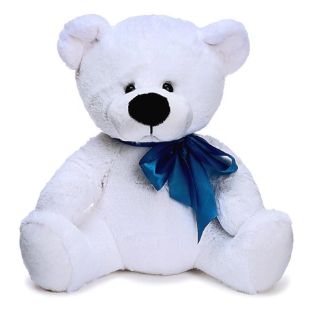 Soft toy "Pasha Bear", white color, 38 cm