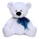 Soft toy "Pasha Bear", white color, 38 cm