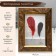 Photo frame plastic 10x15 cm "Chocolate leaves, golden double frame" 19.8x14.8 cm