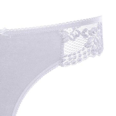 Panties female thongs, white color (Bianco), size 46 (m)-1