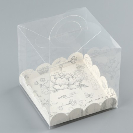 Confectionery box, chest, packaging, “keys to the heart”, 11 x 11 x 11 cm-3