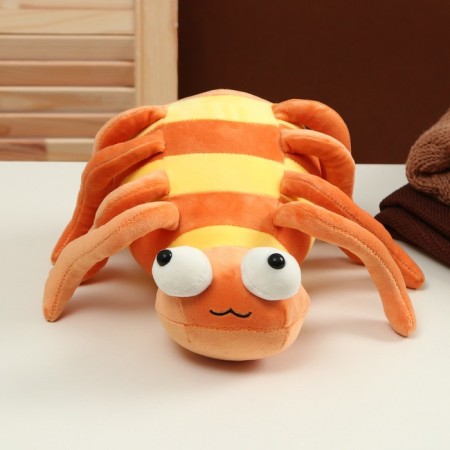 Soft toy "Spider", 27 cm, orange color