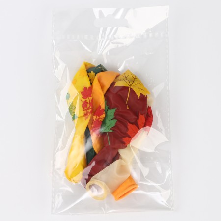 Latex ball 12 “Autumn leaves”, decorator (silk), 5 tbsp., Set of 5 pcs., Mix-1