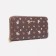 Women's wallet with lightning, brown color