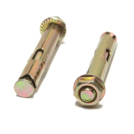 Anchor bolt of scrap, with a nut, galvanized, 10x75 mm, 100 pcs-5