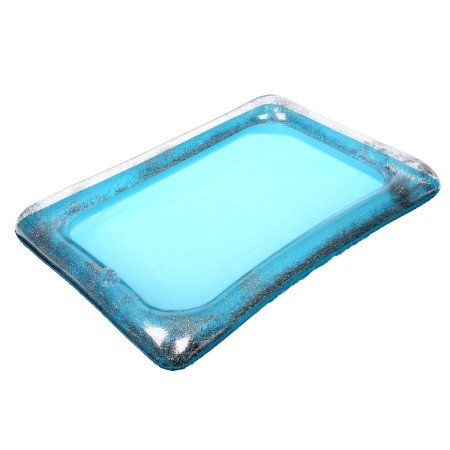 Inflatable sandbox with sparkles, 60x45 cm, blue color-4