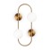 Wall lamp (sconces) Inversion, 2xg9, brass color