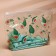 Cosmetic bag from transparent PVC 21 x2 x14 cm "avocado"
