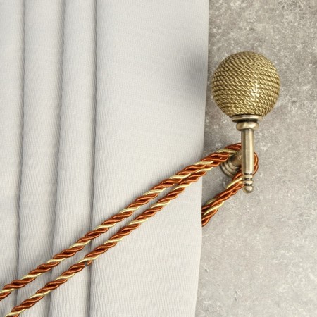Hook for curtains KS100 CAPPIO, one -rod, bronze color, 2 pcs-4