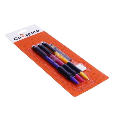 A set of automatic pencils 0.5 mm 3 pieces+stamps 0.5mm+3 pcs., Eraser-10