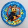 Paper plate "Happy Birthday!", 18 cm, puppy patrol