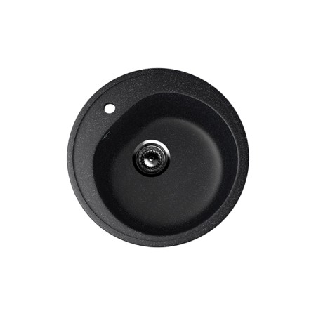 Kitchen wash Ulgran u101-308, d = 500 mm, black color