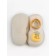 Botins-knees children's first step pure pineApple with a breathing sole, size 23, beige color