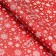 Packaging paper "Snowflakes on a red background", gloss, bilateral, 80 g/m2, 70 x 100 cm