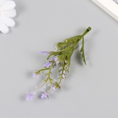 Artificial plant for creativity "Flowers with sharp leaves" set of 6 pcs Lilac 11.5 cm 1024849-3