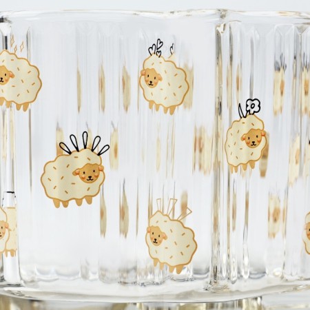 Glass mug "lamb", 260 ml-3