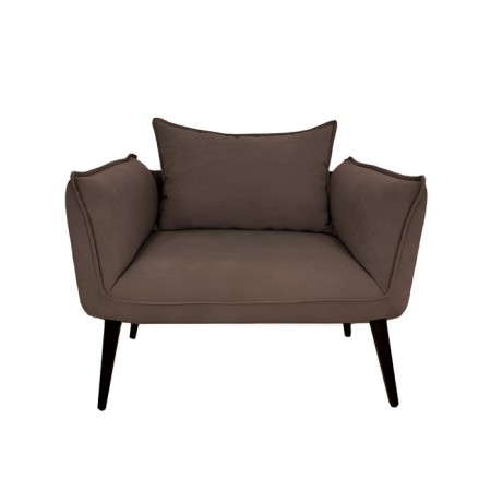 The Naples chair, without a mechanism, velor, brown color