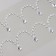 Stick plastic rhinestones "suspensions" silver 35x8 cm