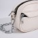 Cross-Bodi Bag on a zipper, beige color