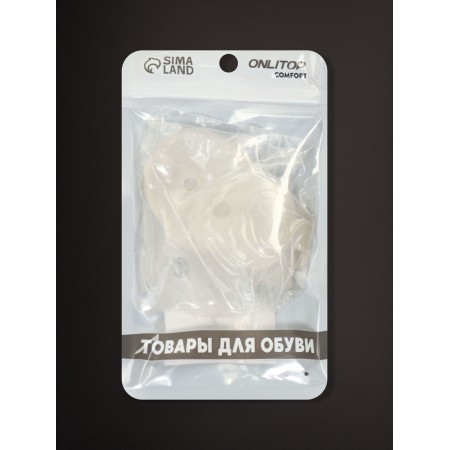 Correctors - separators for the toes, 2 fingers, silicone, steam, white color-4