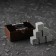 Stones for whiskey "Stones of the present", in a casket with a magnet, natural steat, 6 pcs