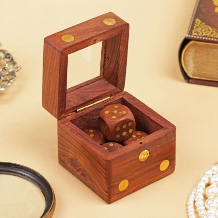 Game desktop "cubes" 5.5x6.5x6.5 cm, tree shisham-1
