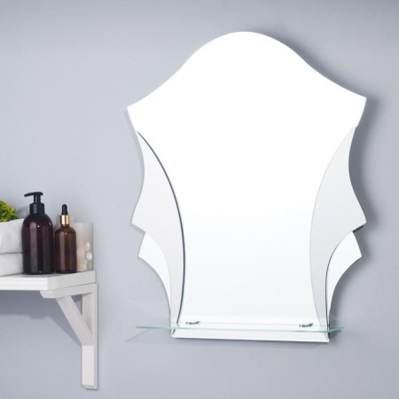 Mirror "Louvre", wall, with a shelf, 53 × 65 cm