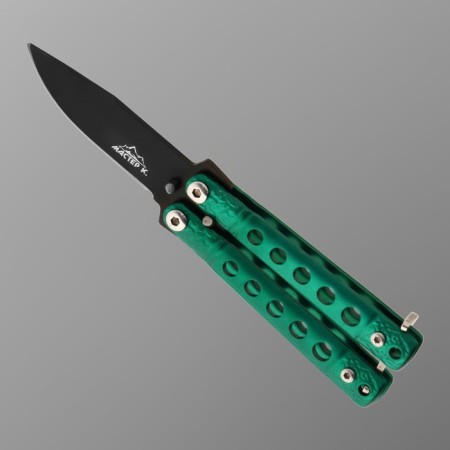 Knife Knock "Killer" 11cm, blade 40mm/1.1 mm, green
