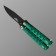 Knife Knock "Killer" 11cm, blade 40mm/1.1 mm, green
