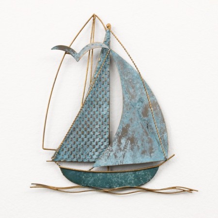 Wall metal decor "Sails" 36x3.8x40 cm-1