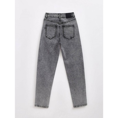 Women's jeans with a high landing CONTE Elegant Mom Fit, size XL, Grey color-4