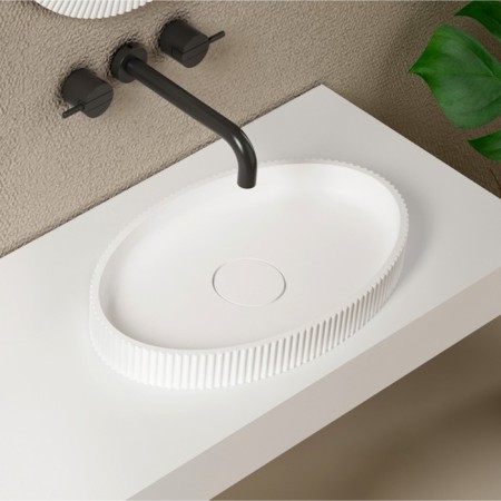 ABBER STEIN AS2603 sink, invoice, 500x320x60 mm, white, matte