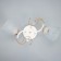 Chandelier 2001/2 E27 60W white-gold 44x26x25 cm