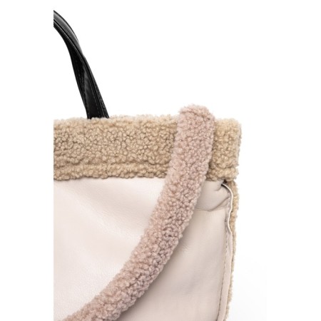Gobo is female, eco -leather, ludor beige, 40x2x35 cm-2