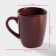 Mug ceramic shade Vanil, 350 ml, burgundy color