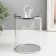 Casket glass with a metal rim "Crystalik" 10x10x17.5 cm