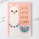 Diary La-la Llama, 96 l, artificial leather